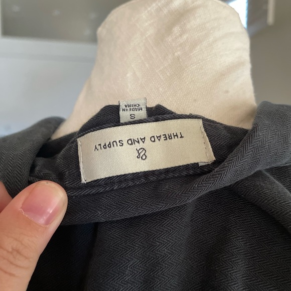 Thread & Supply button up crop - Picture 2 of 3